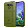 Shockproof Protector Cover Full Coverage Silicone Case for LG Q60 (Army Green)