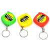 4 PCS Portable Easy to Retract Square Small Tape Measure Key Ring Pendant(Random Color Delivery)