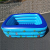 Household Children 1.8m Three Layers Rectangular Printing Inflatable Swimming Pool, Size: 180*140*60cm