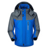 Men Winter Thick Fleece Waterproof Outwear Down Jackets Coats, Size: XXL(Blue)