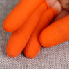 100 PCS Antistatic Antislip Durable Fingertips Latex Protective Gloves, Size: M, 2.6*6.3cm(Orange)