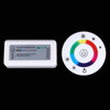 SX-600 Touch Series RF Wireless RGB LED Strip Round Controller, DC 12-24V 18A