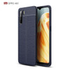 For OPPO A91 Metal Ring Holder 360 Degree Rotating TPU Case(Navy Blue)