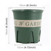 Round Root Controlled Basin Rose Clematis Plant Breathable Gallon Pot, Style:16 Control(Army Green)