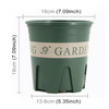 Round Root Controlled Basin Rose Clematis Plant Breathable Gallon Pot, Style:18 Control(Army Green)