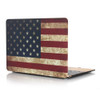 US Flag Pattern Frosted Hard Shell Plastic Protective Case for Macbook 12 inch