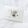 118 Type PC Power Socket with Switch, EU Plug