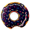 Black Donuts Pattern Printed Summer Bath Towel Sand Beach Towel Shawl Scarf, Size: 150 x 150cm