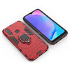 PC + TPU Shockproof Protective Case for Vivo Y17, with Magnetic Ring Holder (Red)