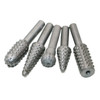 5 PCS/Set Woodworking Wood Carving 6mm Shank Rotating Embossed Grinding Head File Rasp Drill Bits