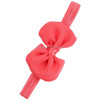 2 PCS Baby Headband Ribbon Chiffon Bow Children Hair Band Headwear(Watermelon red)