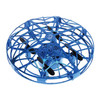 UFO Induction Aircraft Gesture Four-axis Induction Flying Saucer Suspension Children Toys(Blue)