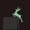 Bedroom Self-adhesive Switch Sticker Green Luminous Stickers Cartoon Wall Stickers Creative Socket Button Switch Stickers(Deer)