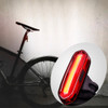 AQY-096 IPX4 Detachable USB Rechargeable Single Color LED Bike Taillight (White)