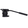 PULUZ Heavy Duty Video Camera Tripod Action Fluid Drag Head with Sliding Plate for DSLR & SLR Cameras, Small Size(Black)