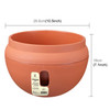 Hanging Plastic Flower Pots Hanging Pots Flower Pot With Hanging Chain, Large Size:26.6 x 18cm, Random Color Delivery