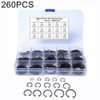 260 PCS Car C Shape Circlip Snap Ring Assortment Retaining Rings