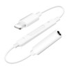 8 Pin to 3.5mm Headphone Jack Adapter Support Self-timer / Song / Line Control, For iPhone XR / iPhone XS MAX / iPhone X & XS / iPhone 8 & 8 Plus / iPhone 7 & 7 Plus / iPhone 6 & 6s & 6 Plus & 6s Plus / iPad(White)