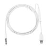 1m 8 Pin to 3.5mm AUX Audio Cable Support Line Control, For iPhone XR / iPhone XS MAX / iPhone X & XS / iPhone 8 & 8 Plus / iPhone 7 & 7 Plus / iPhone 6 & 6s & 6 Plus & 6s Plus / iPad(White)