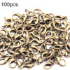 100 PCS 12mm DIY Jewelry Accessories High-quality Alloy Lobster Claw