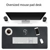 Multifunction Business Double Sided PVC Leather Mouse Pad Keyboard Pad Table Mat Computer Desk Mat, Size: 80 x 40cm(Green + Silver)