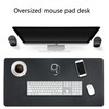 Multifunction Business Double Sided PVC Leather Mouse Pad Keyboard Pad Table Mat Computer Desk Mat, Size: 80 x 40cm(Silver Grey)