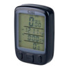 SUNDING 563A Bike Bicycle Waterproof Wired LCD Screen Luminous Mileage Speedometer Odometer, Chinese Version (Black)