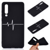 For Huawei P30 Shockproof Stick Figure Pattern Soft TPU Protective Case(Heart Rate)
