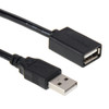 USB 2.0 AM to AF Extension Cable, Length: 3m(Black)