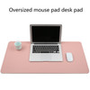 Multifunction Business PVC Leather Mouse Pad Keyboard Pad Table Mat Computer Desk Mat, Size: 60 x 30cm(Pink)