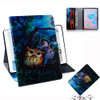 For Galaxy Tab S6 T860 / T865 3D Colored Drawing Horizontal Flip Leather Case with Holder & Card Slots & Wallet(Oil Painting Owl)