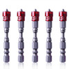 5 PCS  65mm Magnetic Coil Alloy Steel Cross Bit Single Head Electric Drill Electric Screwdriver Head(Red)