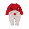 Boys And Girls Knitted Christmas Sweater (Color:Red Size:100cm)