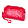 2026 Multifunctional Litchi Texture Women Large Capacity Hand Wallet Shell bag with Card Slots(Rose Red)