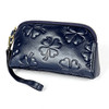 2026 Multifunctional Litchi Texture Women Large Capacity Hand Wallet Shell bag with Card Slots(Sapphire Blue)