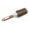 Ceramic Aluminium Hair Comb Round Brush with Nylon Bristle Professional Barber Styling Hair Brush(45mm)