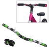 TOSEEK Carbon Fiber Children Balance Bike Bent Handlebar, Size: 420mm (Green)