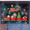 Christmas Wall Stickers Window Glass Festival Wall Stickers Santa Mural New Year Home Decoration(Merry Christmas)