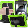 Shockproof Colorful Silica Gel + PC Protective Case for Galaxy Tab A 10.5 T590, with Holder & Shoulder Strap & Hand Strap & Pen Slot (Green)