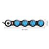 Charging Plug-in Wiring Board Creative Rotary Towline Board 13A Deformed Socket, UK Plug, 4-Bit Socket(Black)