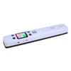 iScan02 Double Roller Mobile Document Portable Handheld Scanner with LED Display, Support 1050DPI  / 600DPI  / 300DPI  / PDF / JPG / TF(White)