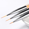 3 PCS Professional Nail Handle Liner Brush Hand Draw Kit Tips Drawing Line Painting Tools Manicure Nail Art Decoration