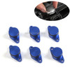 6 PCS 33mm Swirl Flap Flaps Delete Removal Blanks Plugs for BMW M57 (6-cylinder)(Blue)