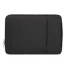 13.3 inch Universal Fashion Soft Laptop Denim Bags Portable Zipper Notebook Laptop Case Pouch for MacBook Air / Pro, Lenovo and other Laptops, Size: 35.5x26.5x2cm(Black)
