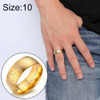 8MM Beautiful Fashion Stainless Steel Muslim Script Islamic Teachings Ring for Men(Gold US Size: 10)