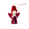 2 PCS Christmas Tree Plush Mini Doll Ornament, Specification: Red Sequin Angel