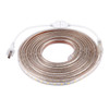 5m Casing LED Light Strip, 60 LED/m, 300 LEDs SMD 5050 IP65 Waterproof with Power Plug, AC 220V(Warm White)