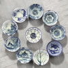 10 PCS Household Hand-painted Ceramics Kung Fu Tea Set Teacup Tea Bowl, Size:Large