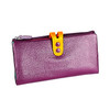 3572 Litchi Texture Leather Zipper Lady Wallet Large-capacity Purse(Purple)