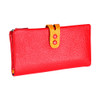 3572 Litchi Texture Leather Zipper Lady Wallet Large-capacity Purse(Red)